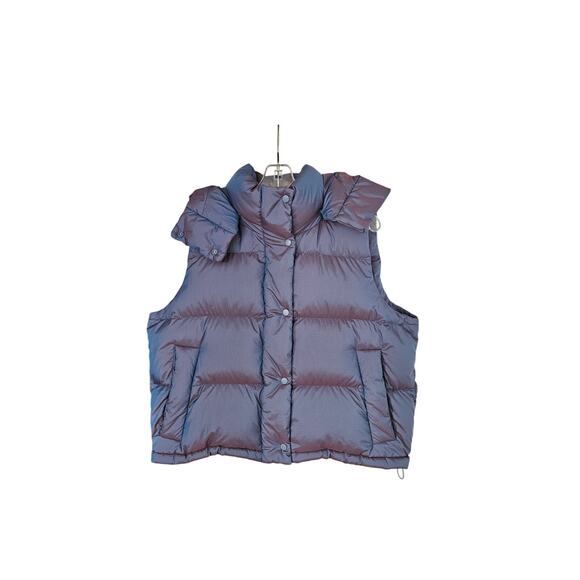 lululemon athletica Heathered Wild Indigo Wunder Puff Cropped Vest Size 10 - Picture 6 of 16